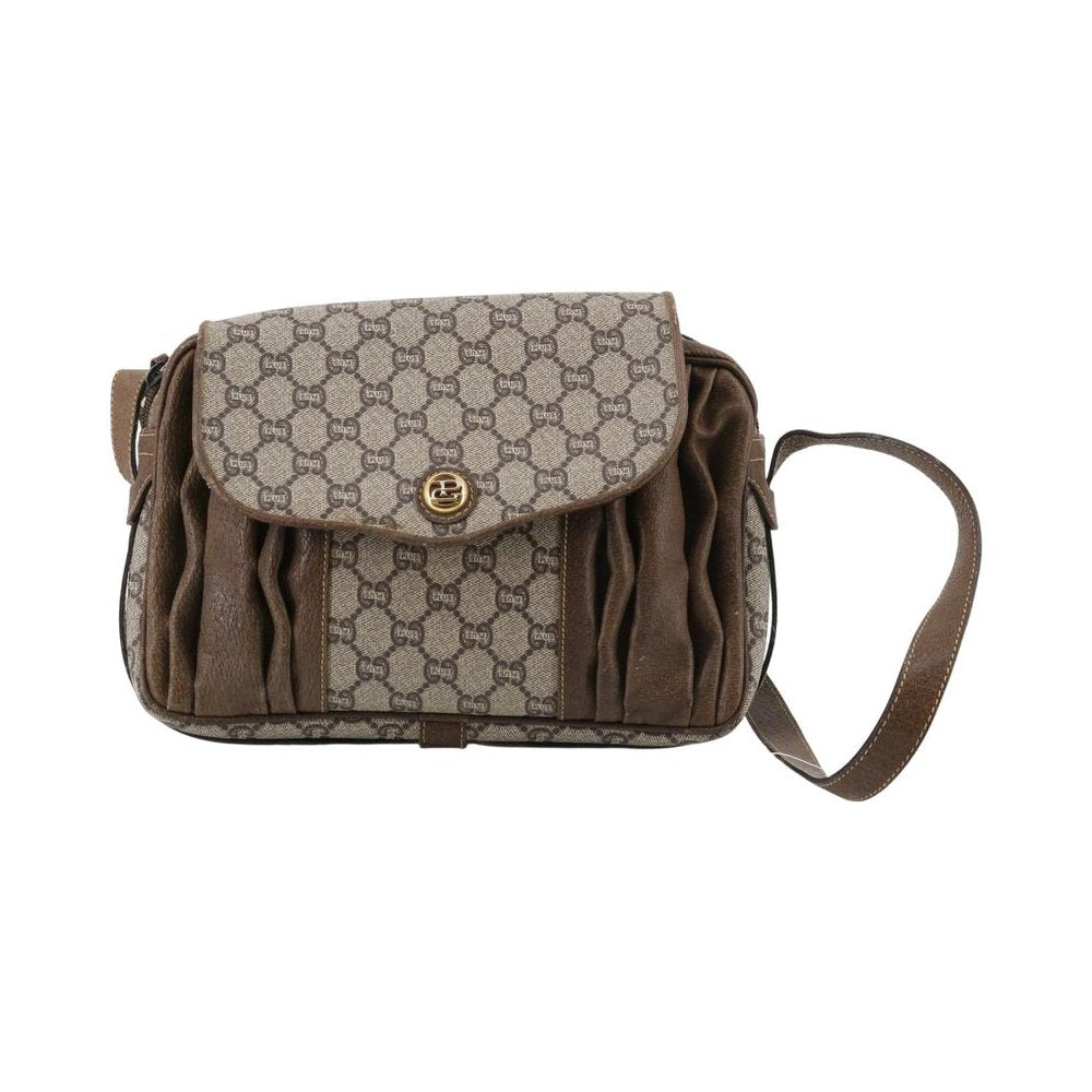 GUCCI Plus GG Monogram Pleated Shoulder Bag LHQ2241
