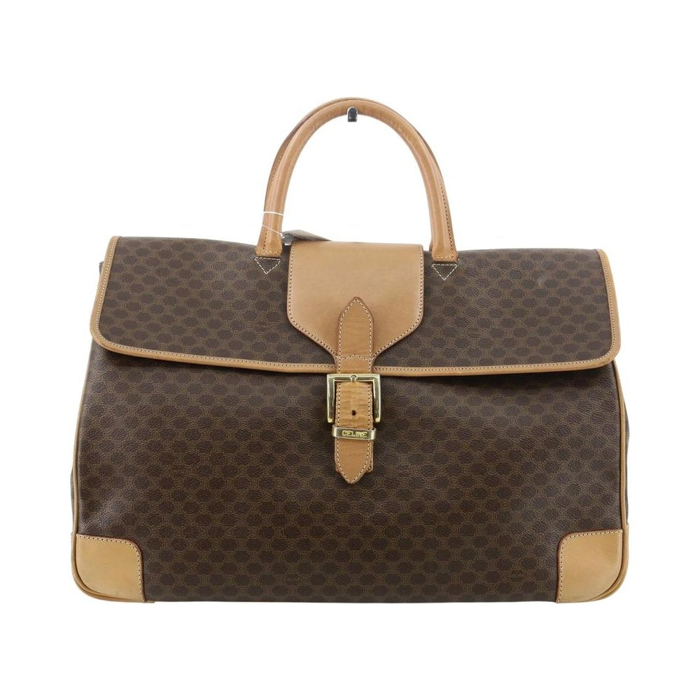CELINE Brown Macadam Travel Handbag LHQ2347