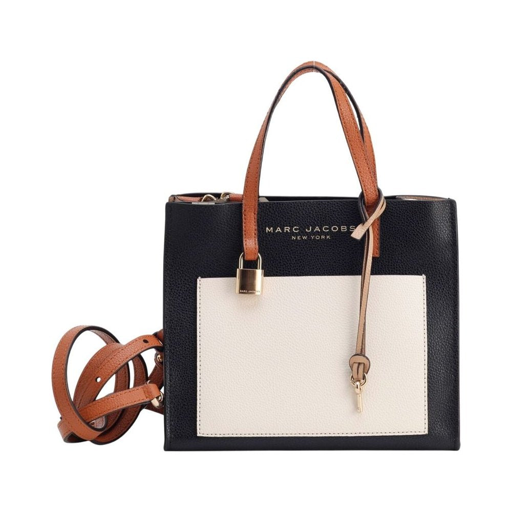 MARC JACOBS Mini Grind Black Leather Tote Shoulder Bag LHQ2330