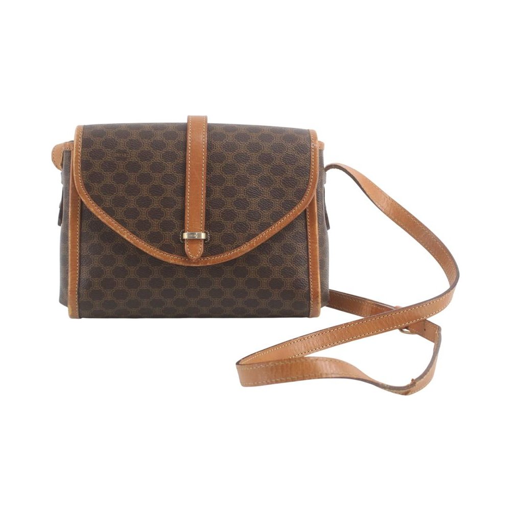 CELINE Brown Macadam Shoulder Crossbody Bag LHQ2304