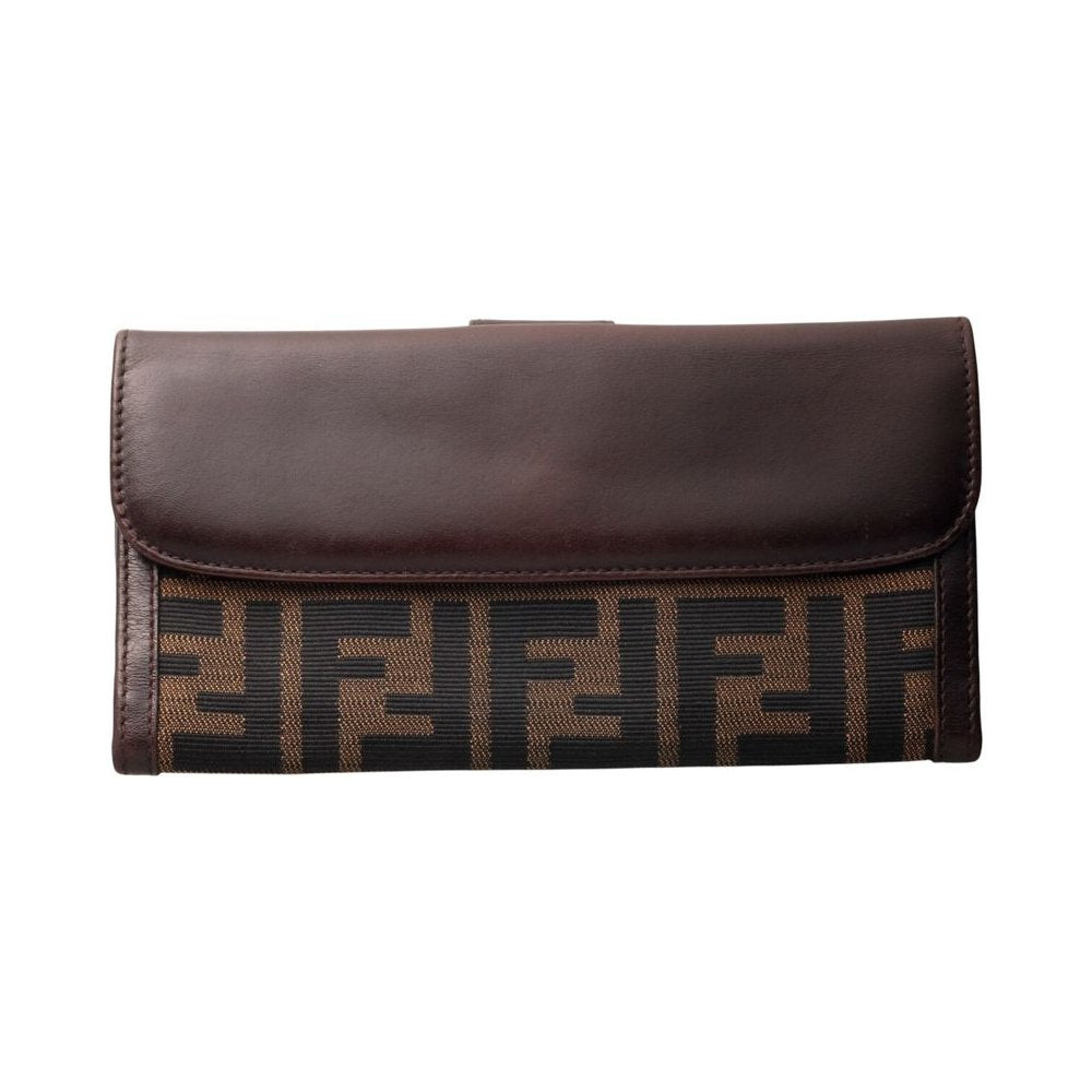 FENDI Zucca Brown Purse LHQ2346