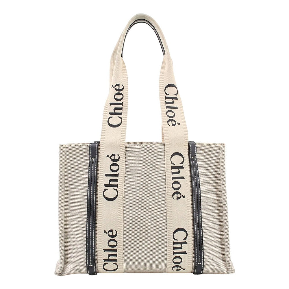 CHLOE Woody Medium Canvas Tote Bag LHQ2499