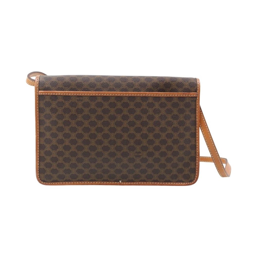 CELINE Brown Macadam Shoulder Crossbody Bag LHQ2329