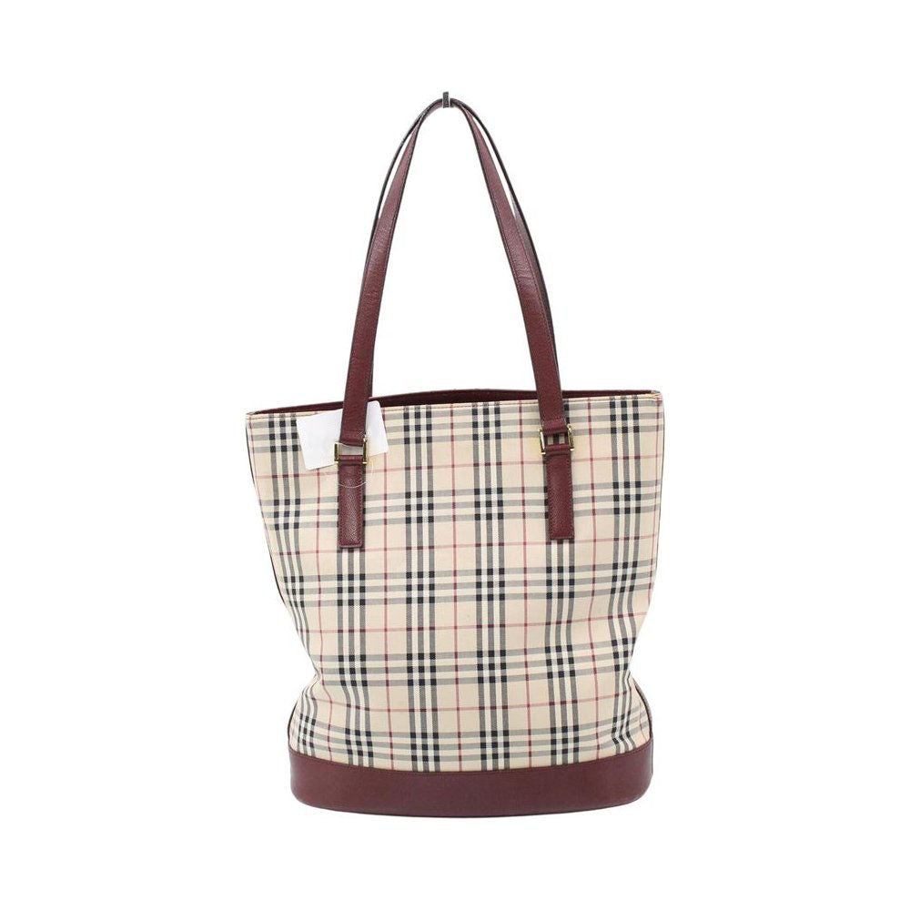 BURBERRY Nova Check Bucket Tote Bag LHQ2308