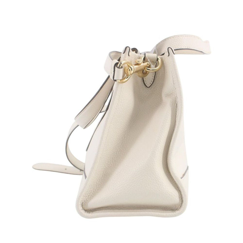 COACH Dempsey White Leather Carryall Shoulder Tote Bag LHQ2237