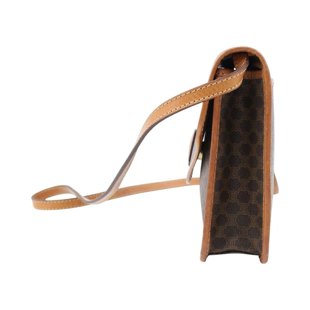 CELINE Brown Macadam Shoulder Crossbody Bag LHQ2329