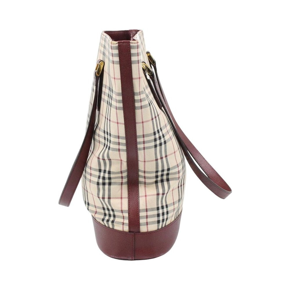 BURBERRY Nova Check Bucket Tote Bag LHQ2308