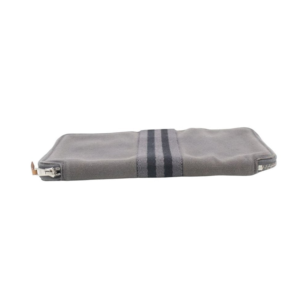 HERMES Grey Fourre Tout Zip Wallet LHQ2314