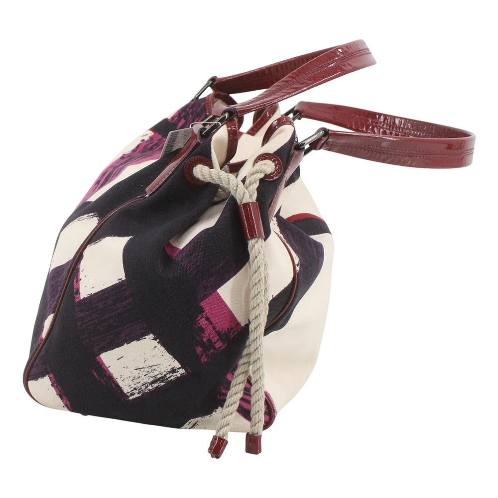 BURBERRY Blue Label Check Canvas Tote Bag LHQ2503
