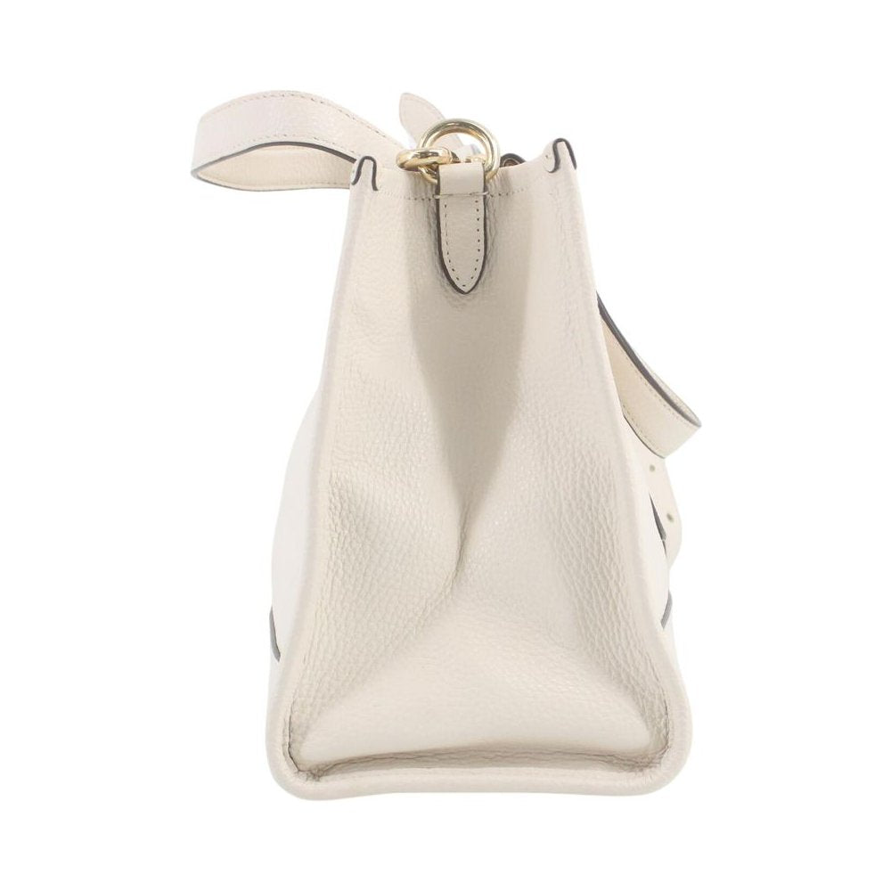 COACH Dempsey White Leather Carryall Shoulder Tote Bag LHQ2237