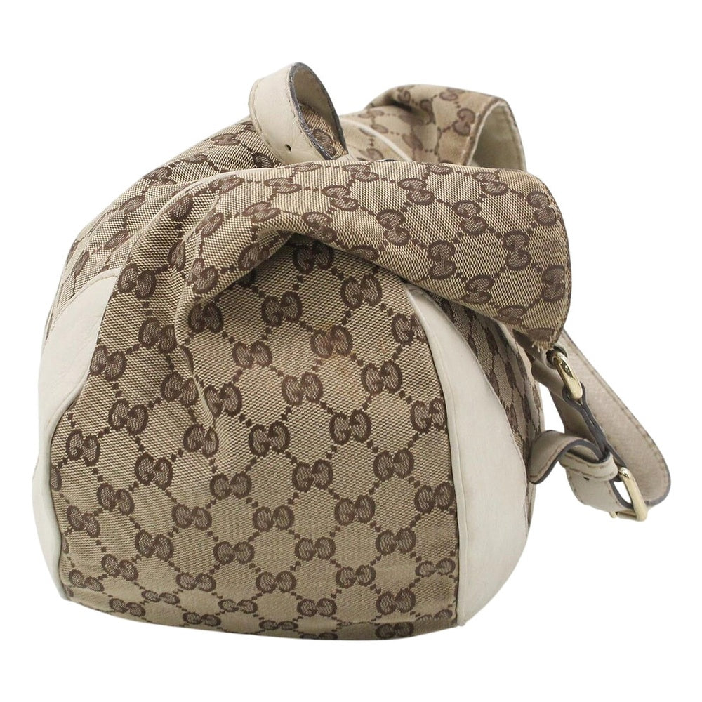 GUCCI GG Canvas Charlotte Shoulder Bag White LHQ2494