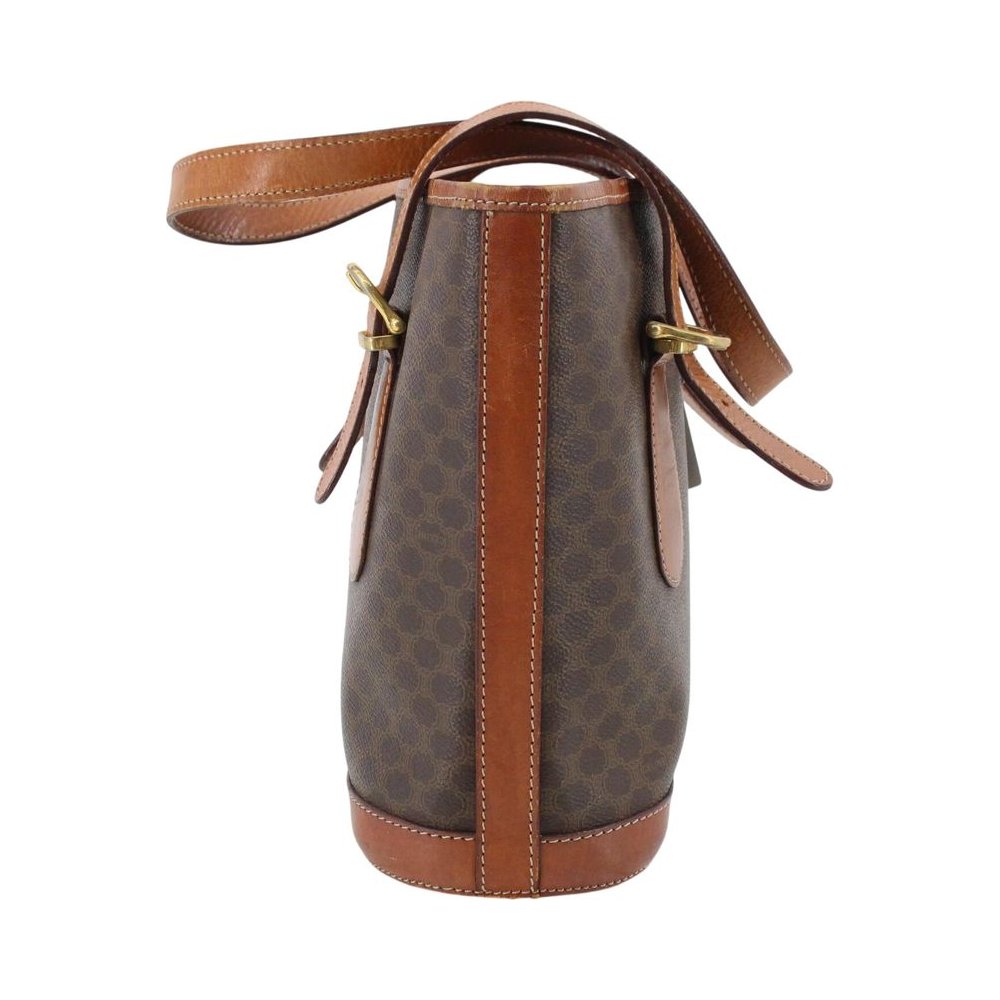 CELINE Brown Macadam Bucket Bag LHQ2349