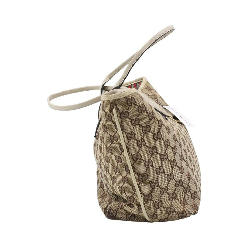 GUCCI GG Brown Canvas Tote Shoulder Bag LHQ2331
