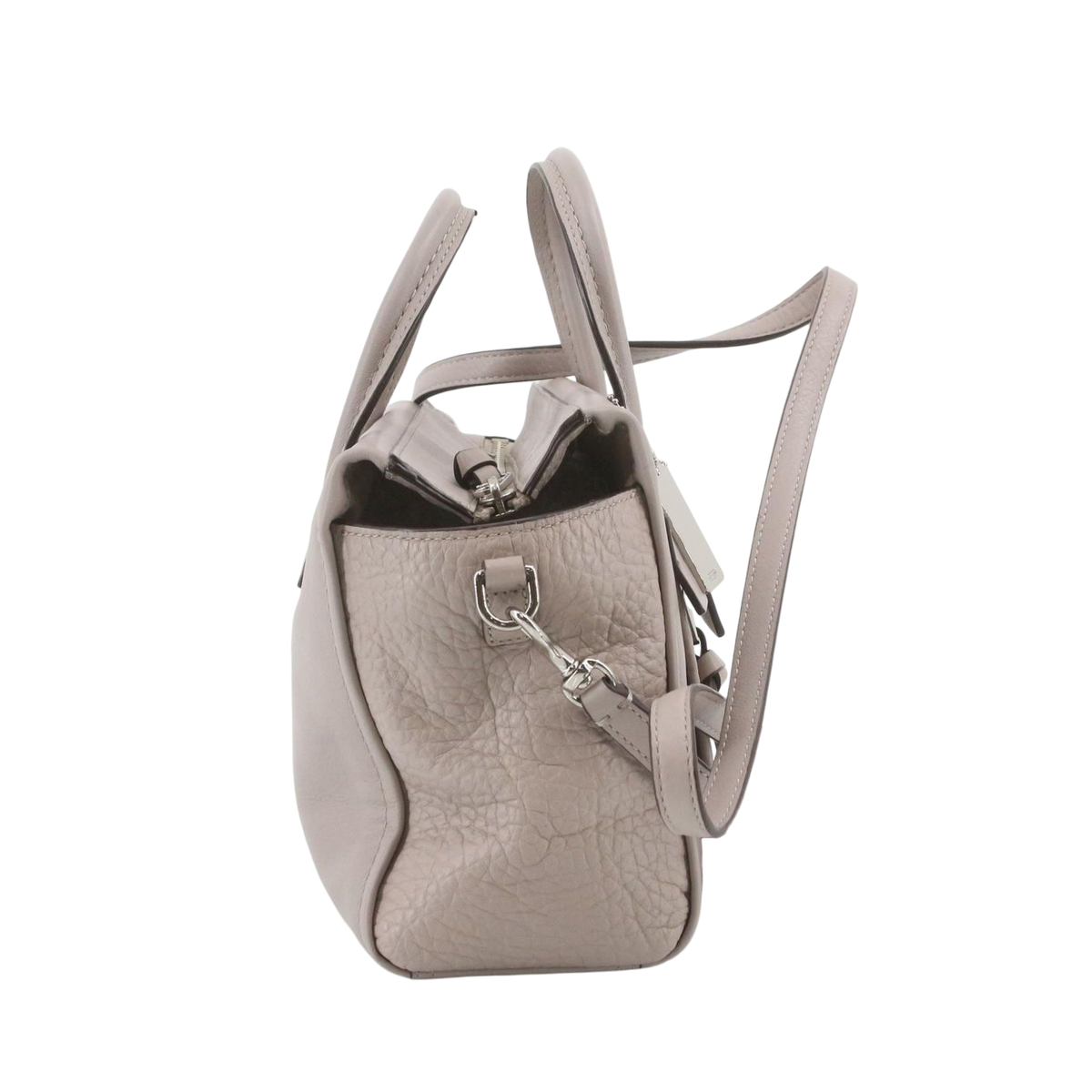 COACH Bleeker Mini Grey Leather Riley Carryall Tote Shoulder Bag LHQ2390
