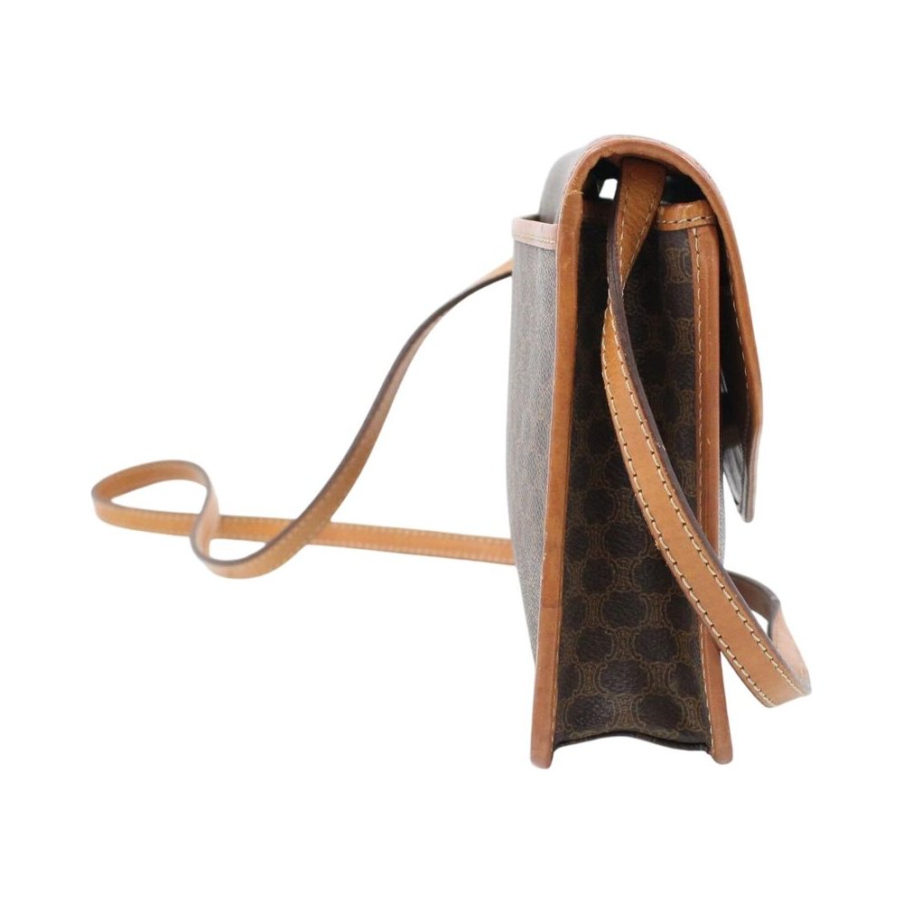 CELINE Brown Macadam Shoulder Crossbody Bag LHQ2329