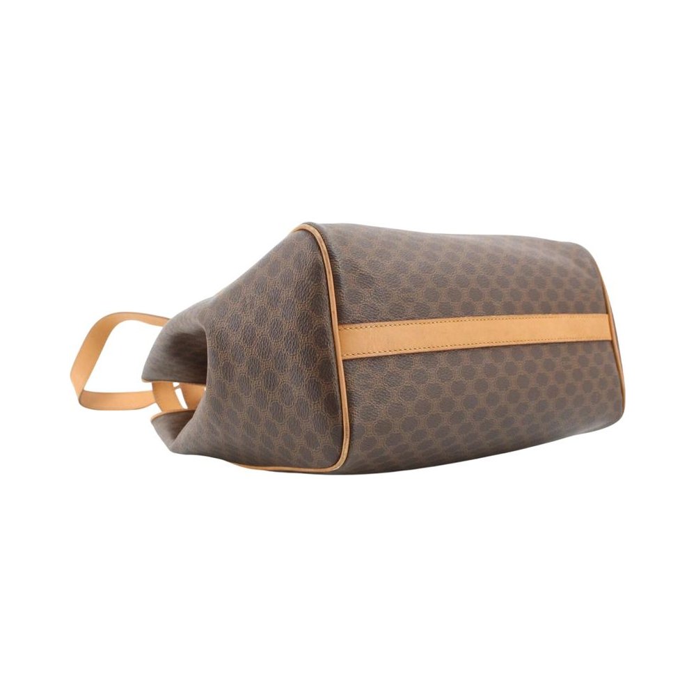 CELINE Brown Macadam Shoulder Tote Bag LHQ2428