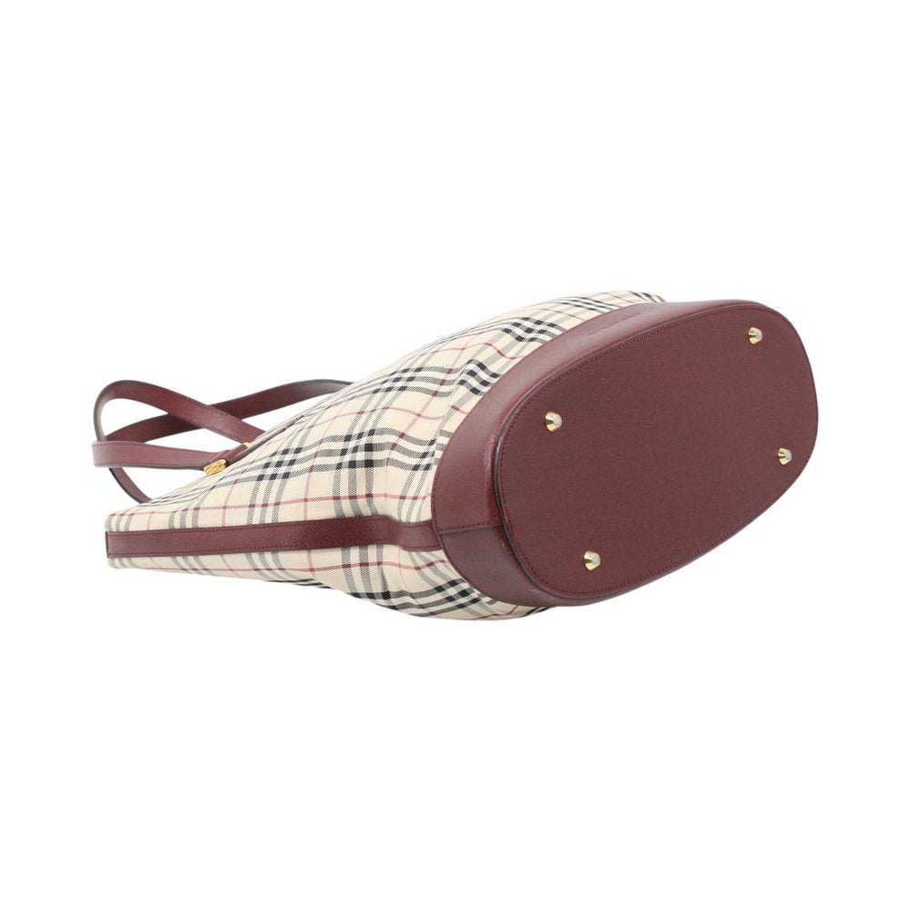 BURBERRY Nova Check Bucket Tote Bag LHQ2308