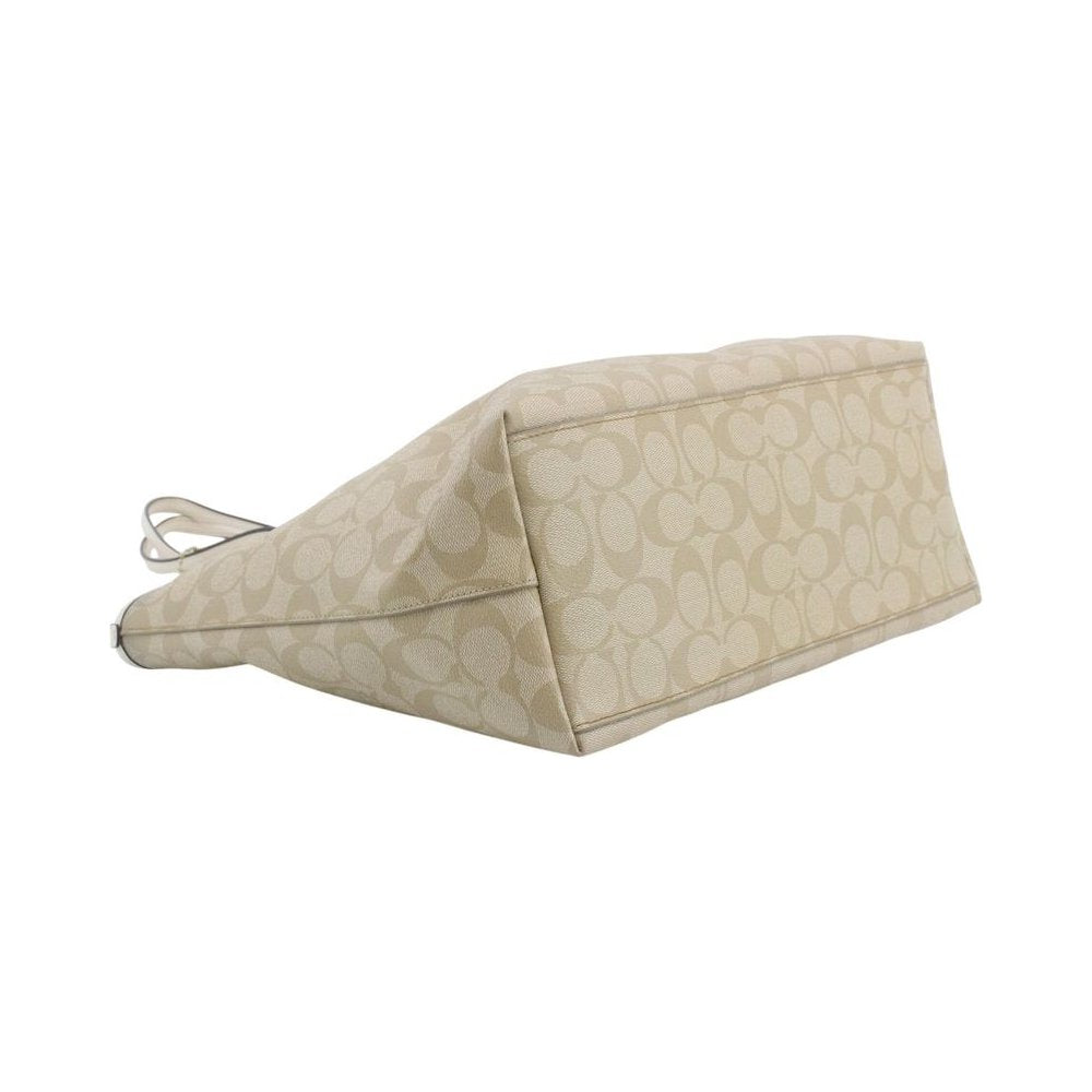 COACH Cream Signature Canvas City Tote Bag LHQ2321