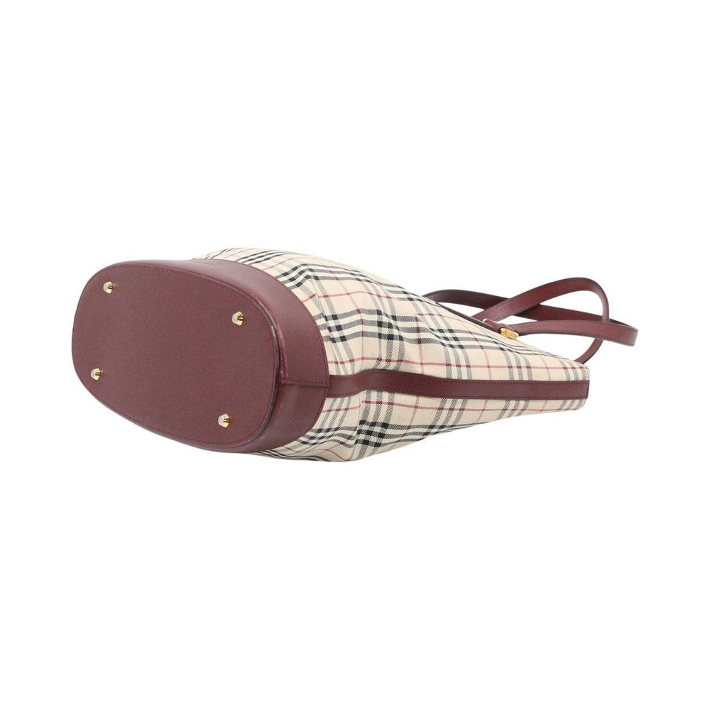 BURBERRY Nova Check Bucket Tote Bag LHQ2308