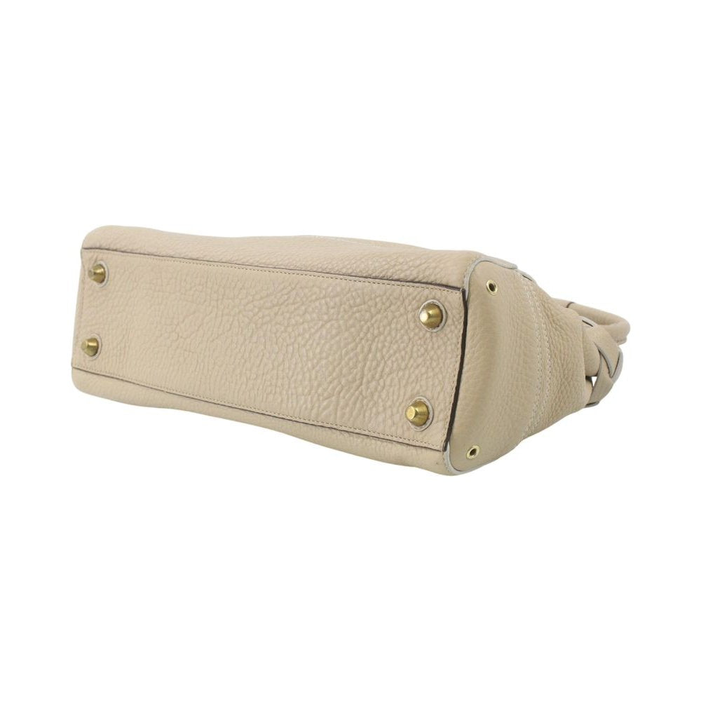 COACH Cream Leather Hampton Tote Shoulder Bag LHQ2274