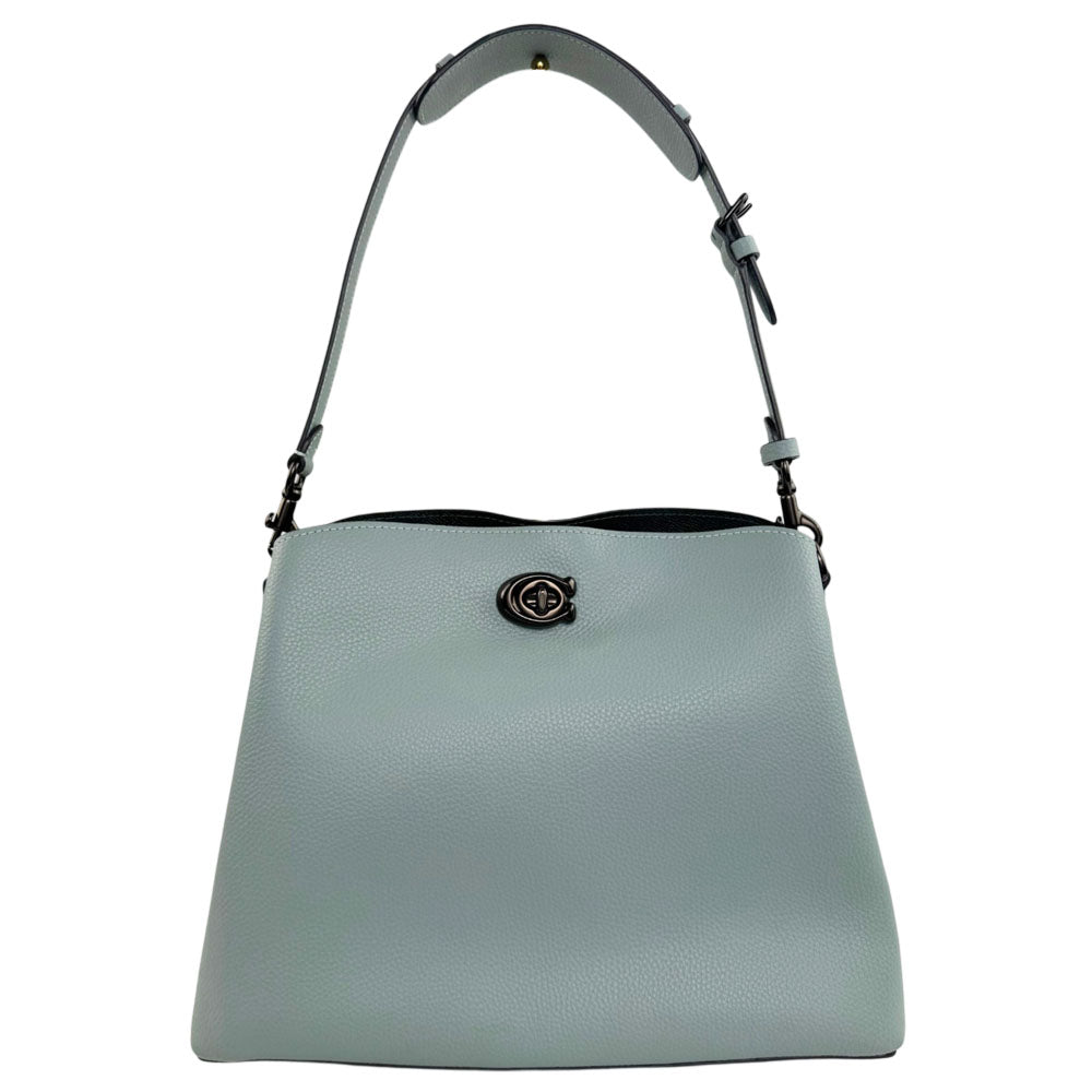 COACH Willow Blue Leather Tote Shoulder Crossbody Bag LHQ2335