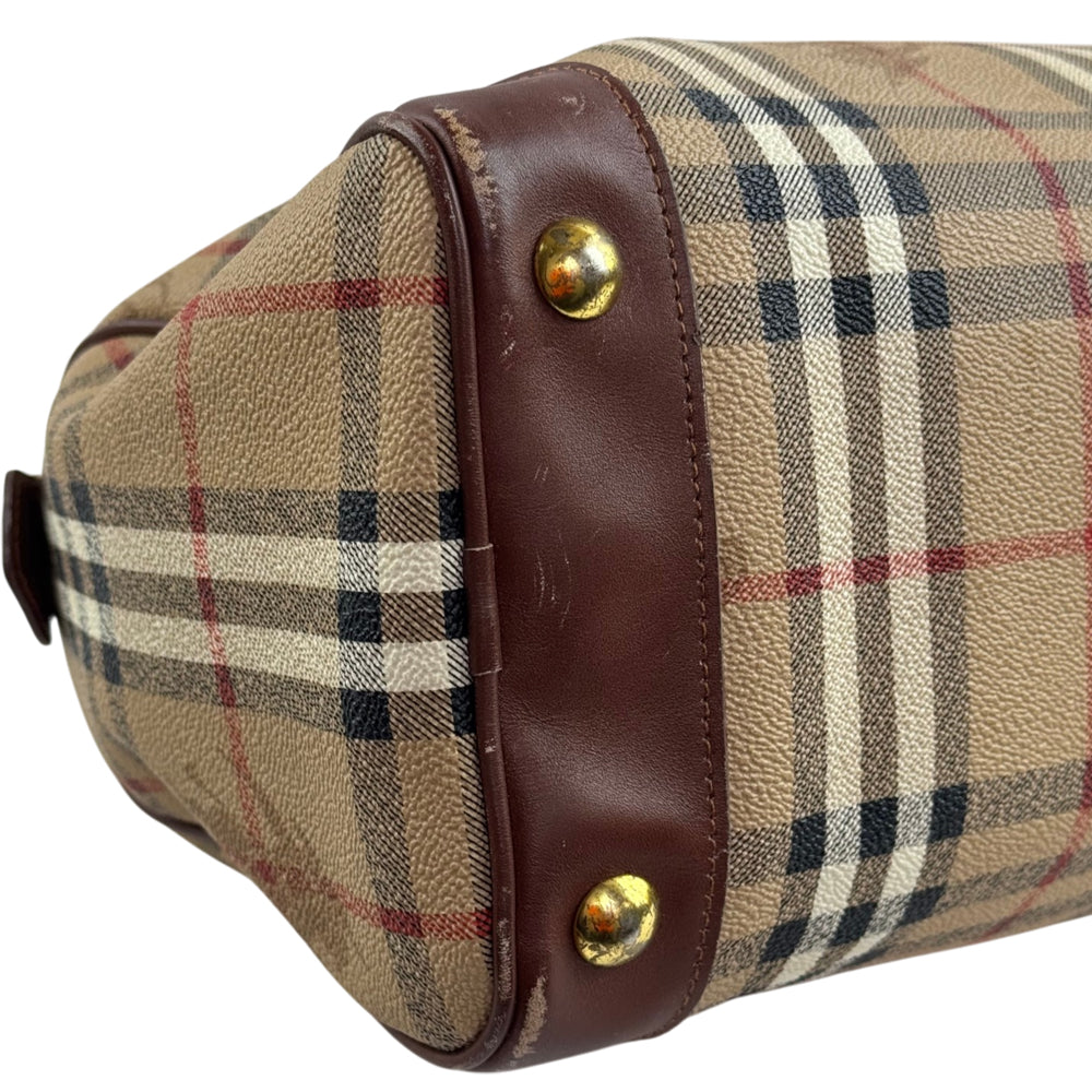 BURBERRY Nova Check Boston Bag LHQ2352