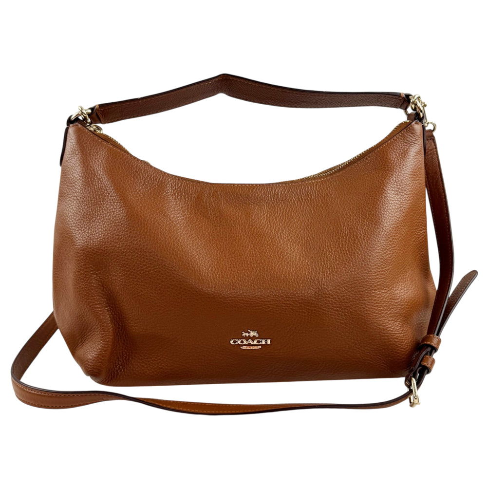 COACH Brown Leather Celeste Shoulder Crossbody Bag LHQ2367