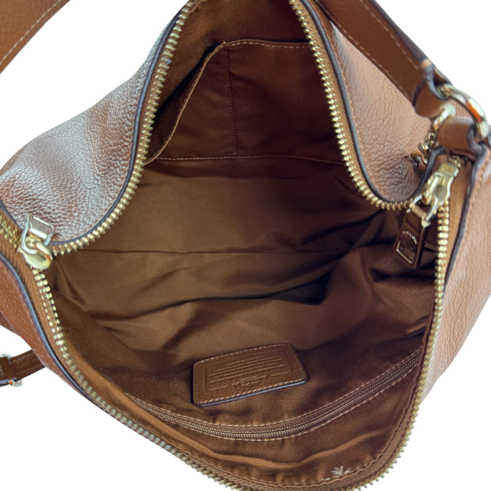 COACH Brown Leather Celeste Shoulder Crossbody Bag LHQ2367