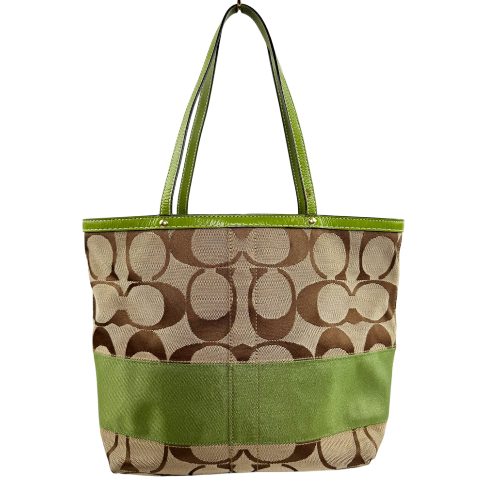 COACH Heritage Stripe Signature Shoulder Bag LHQ2369