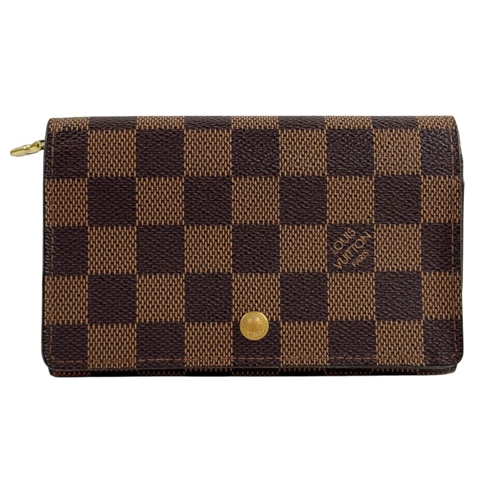 LOUIS VUITTON Damier Ebene Compact Wallet LHQ2391
