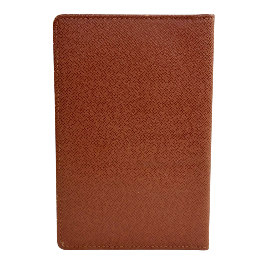 LOUIS VUITTON Brown Leather Taiga Passport Holder LHQ2392