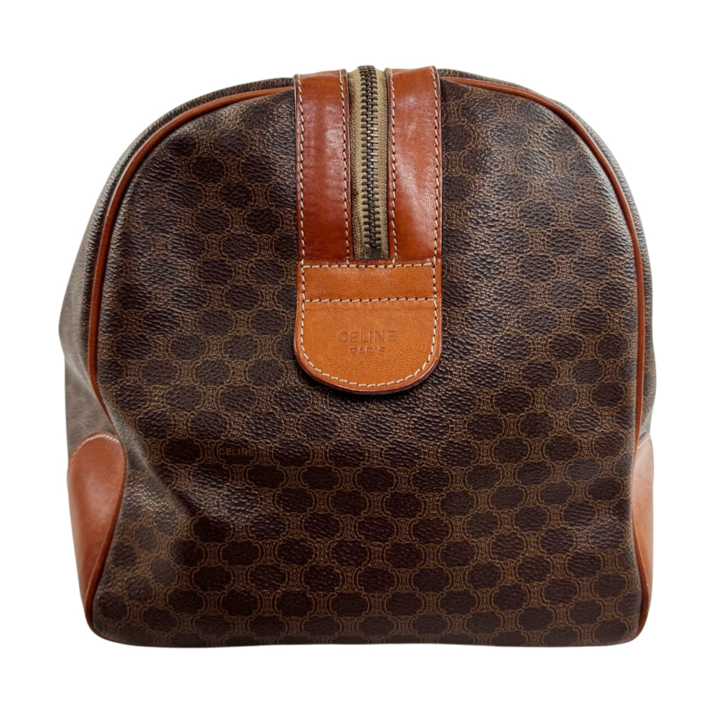 CELINE Brown Macadam Duffle/Boston Bag LHQ2395
