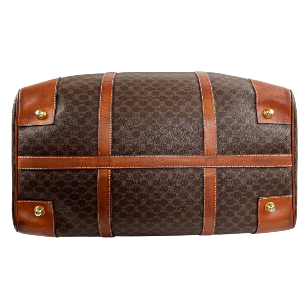 CELINE Brown Macadam Duffle/Boston Bag LHQ2395
