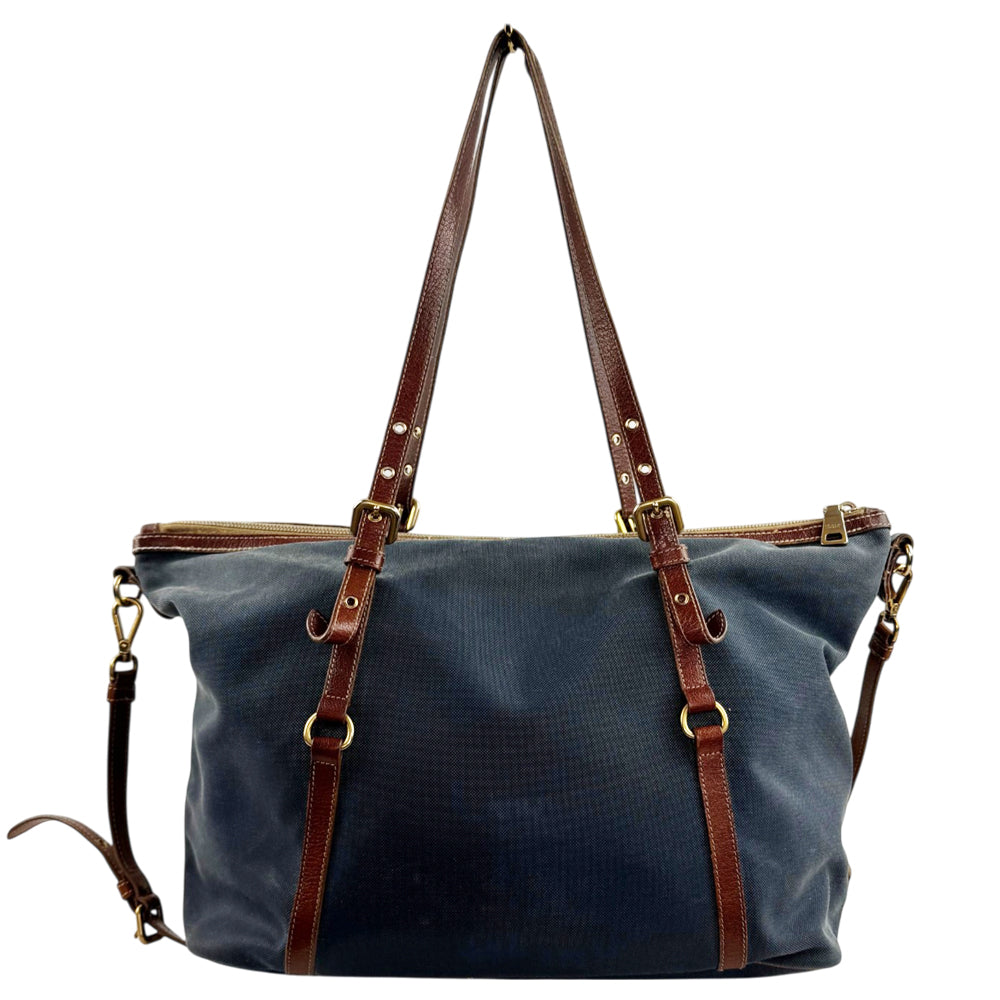 PRADA Blue Denim Shoulder Bag LHQ2445