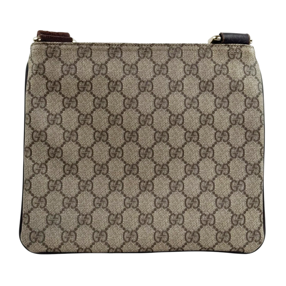 GUCCI GG Supreme Brown Crossbody Bag LHQ2425