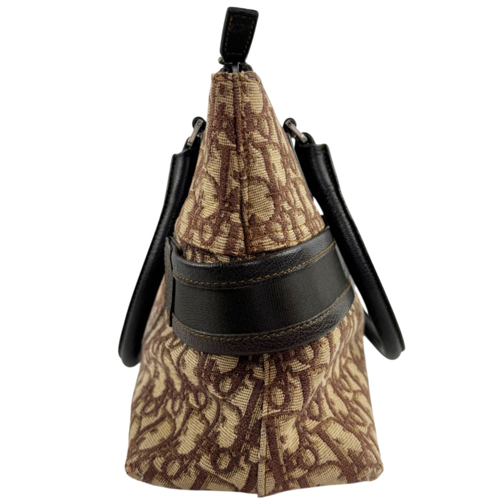 CHRISTIAN DIOR Brown Trotter Tote Shoulder Bag LHQ2441