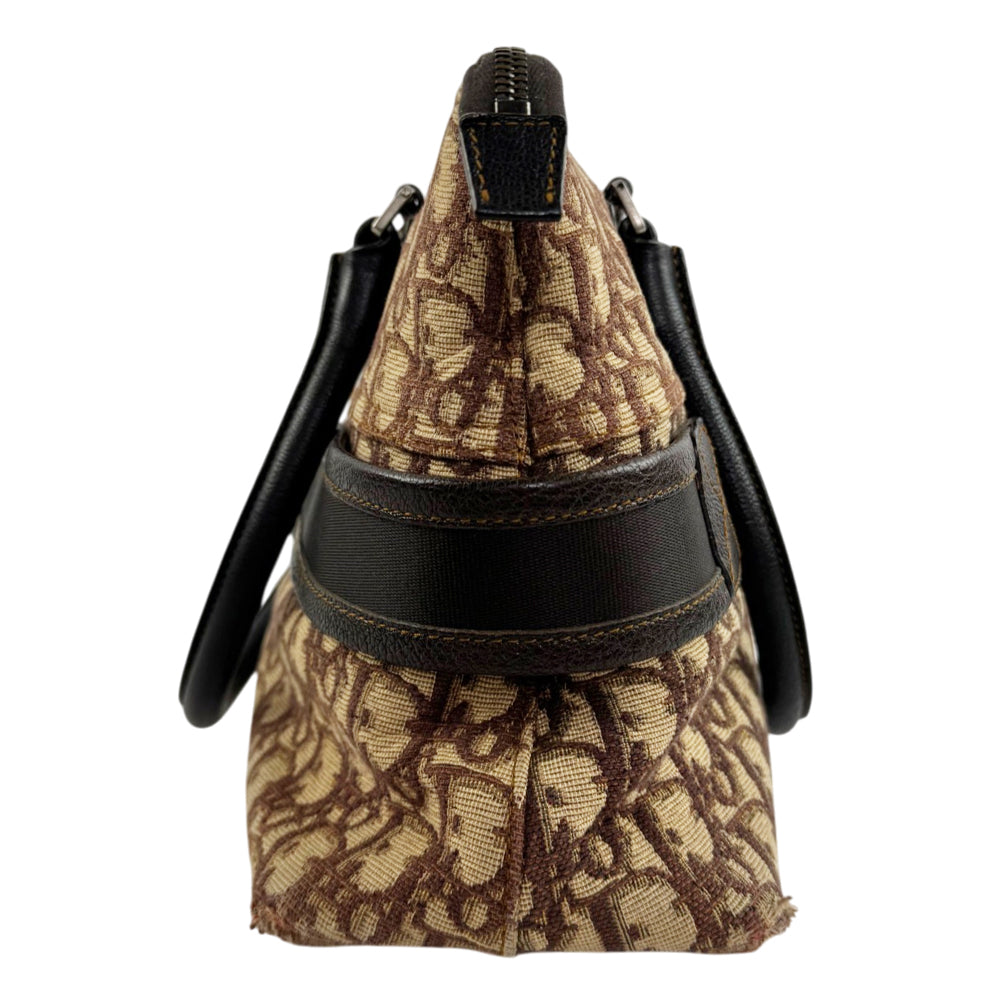 CHRISTIAN DIOR Brown Trotter Tote Shoulder Bag LHQ2441