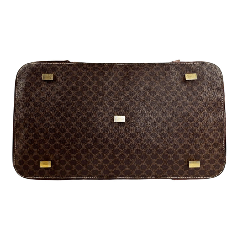 CELINE Macadam Brown Handbag LHQ2431