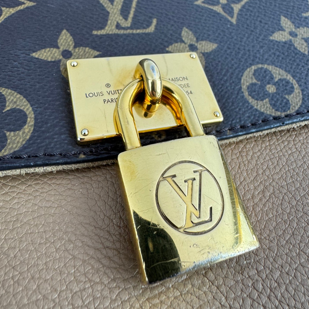 LOUIS VUITTON Marignan Brown Leather Shoulder Bag LHQ2414