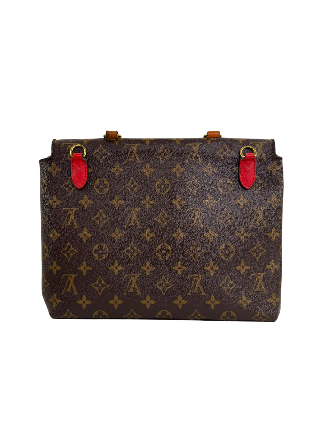 LOUIS VUITTON Marignan Red Leather Shoulder Bag LHQ2413