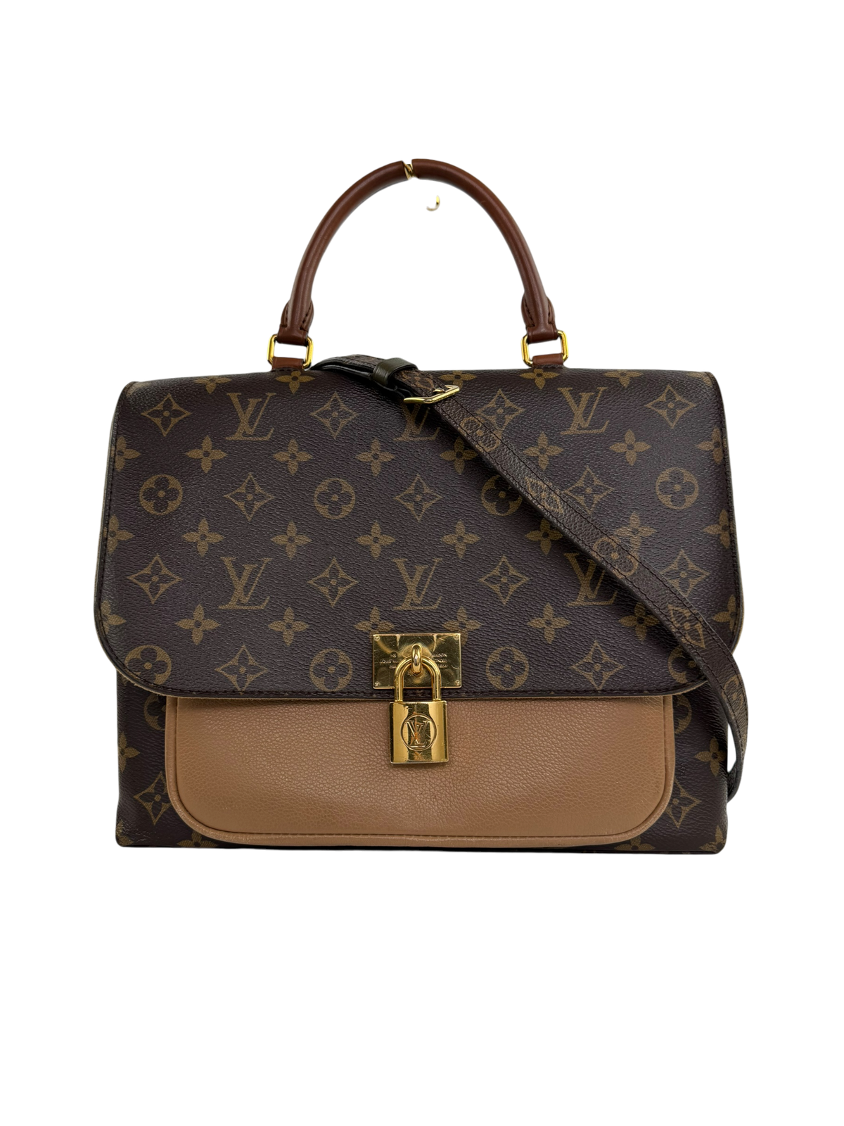 LOUIS VUITTON Marignan Brown Leather Shoulder Bag LHQ2414