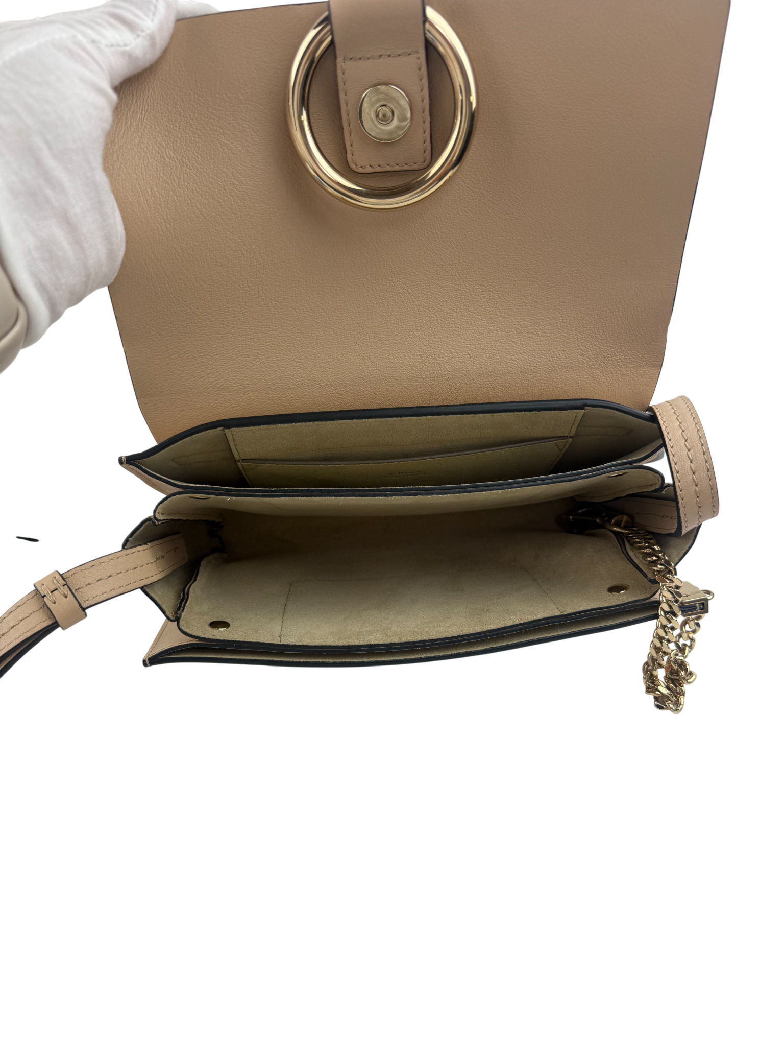 CHLOE Mini Faye Leather & Suede Shoulder Bag LHQ1222