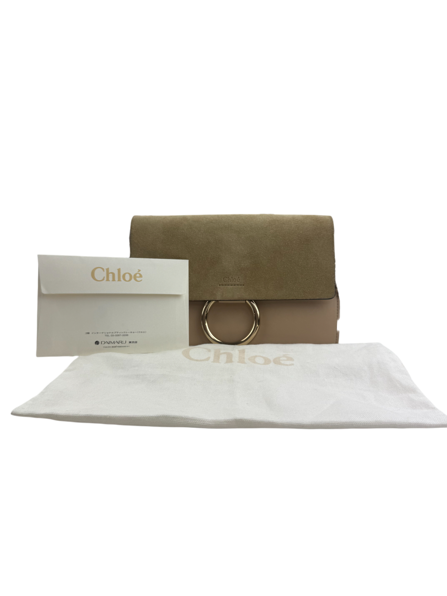 CHLOE Mini Faye Leather & Suede Shoulder Bag LHQ1222