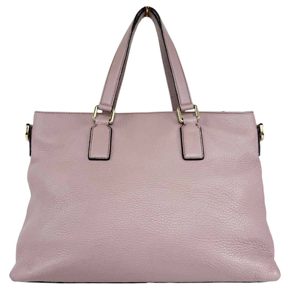 GUCCI Convertible Bamboo Tassel Large Dusty Pink Tote Bag LHQ10