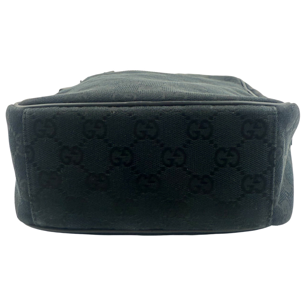 GUCCI GG Supreme Black Crossbody Shoulder Bag LHQ1002
