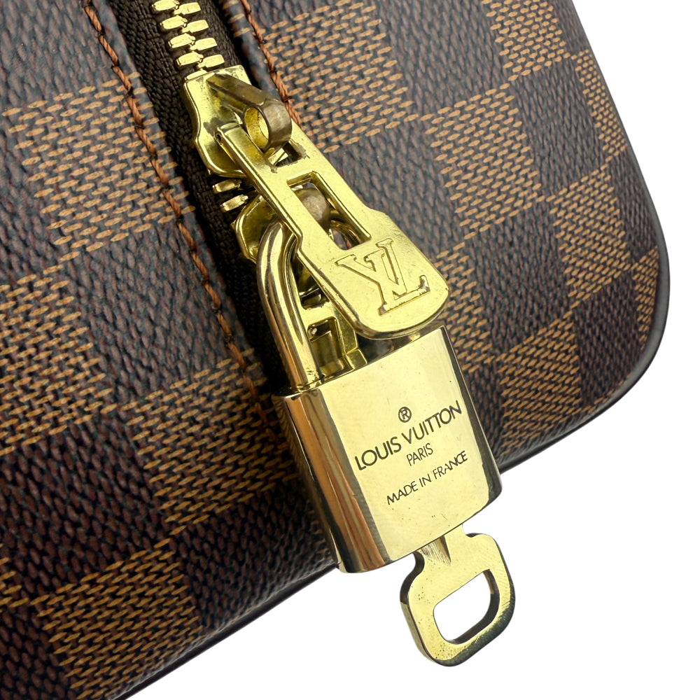 LOUIS VUITTON Damier Ebene Nolita Handbag LHQ1005