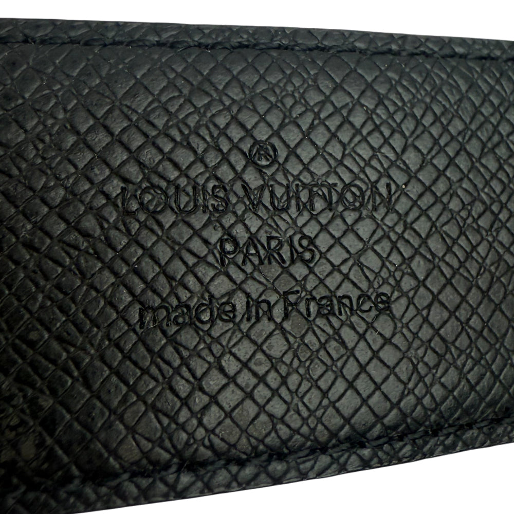 LOUIS VUITTON Damier Graphite Inventeur Belt Size 36 LHQ1007