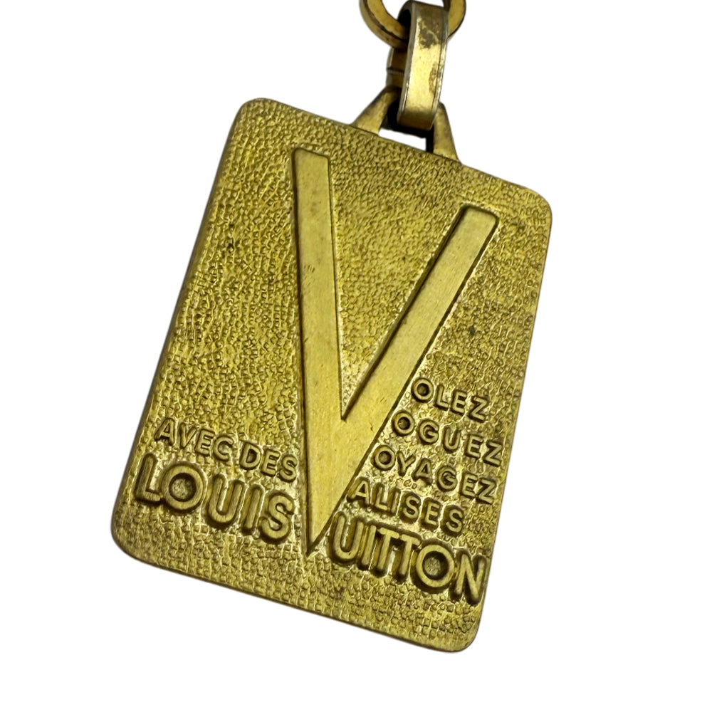 LOUIS VUITTON Malletier Depuis 1854 Keyring LHQ1042