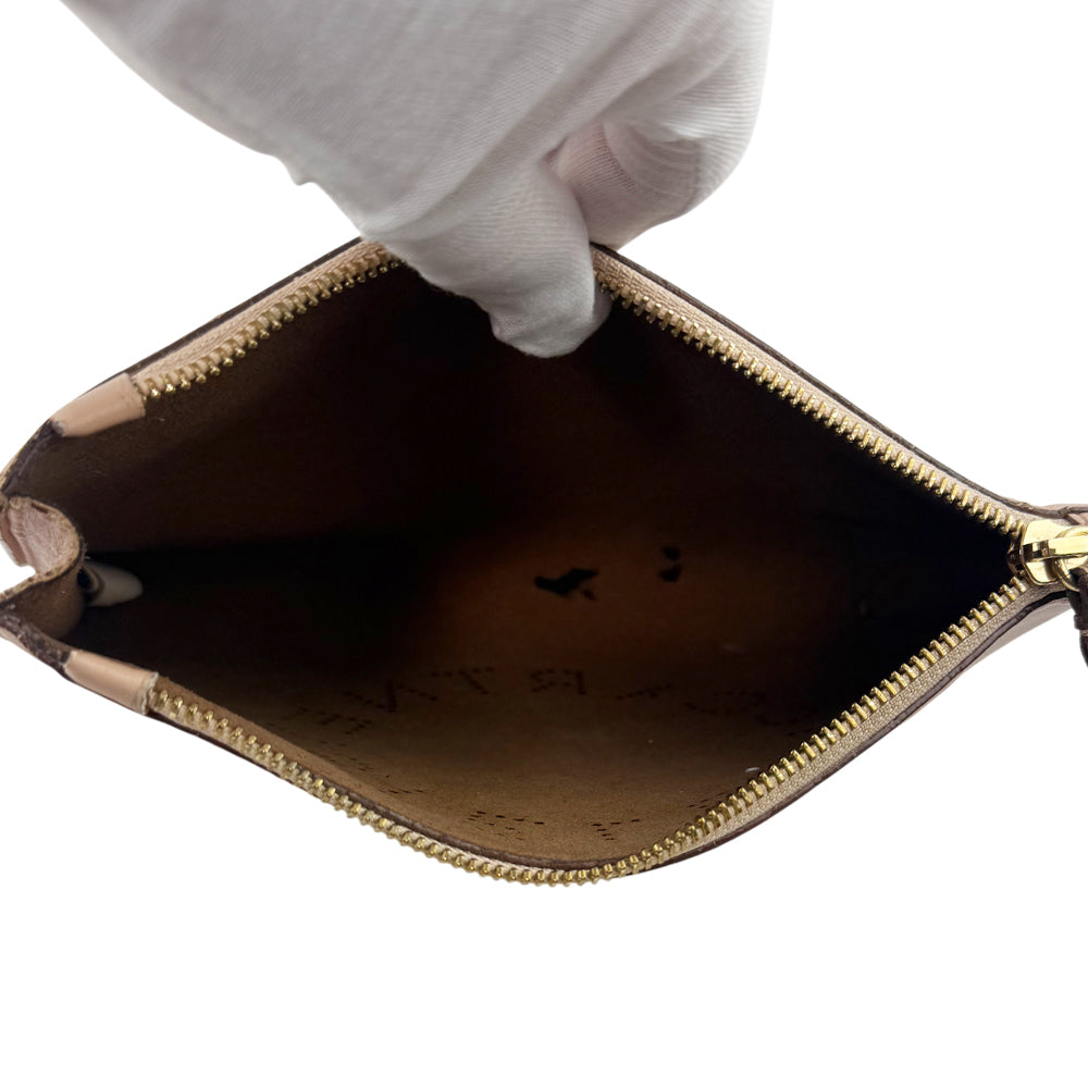 STELLA McCARTNEY Nude Pink Logo Clutch Bag LHQ1043