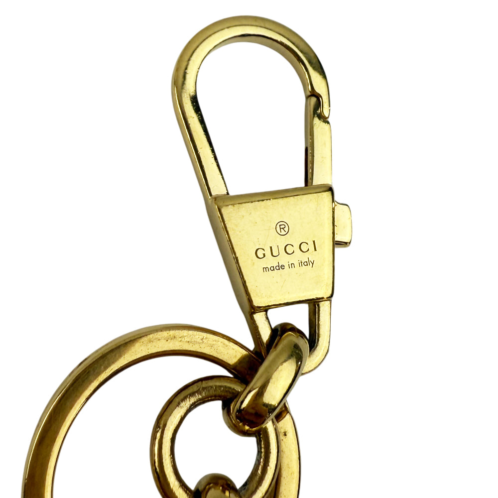 GUCCI GG Gold Keyring or Bag Charm LHQ1046